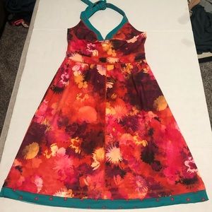 The North Face sm floral print halter swim dress